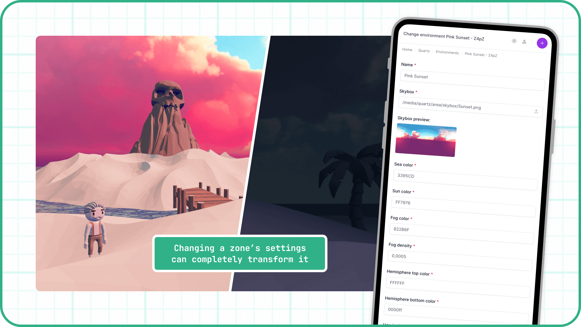 Quartz zone administration