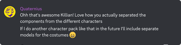 Message from Quaternius